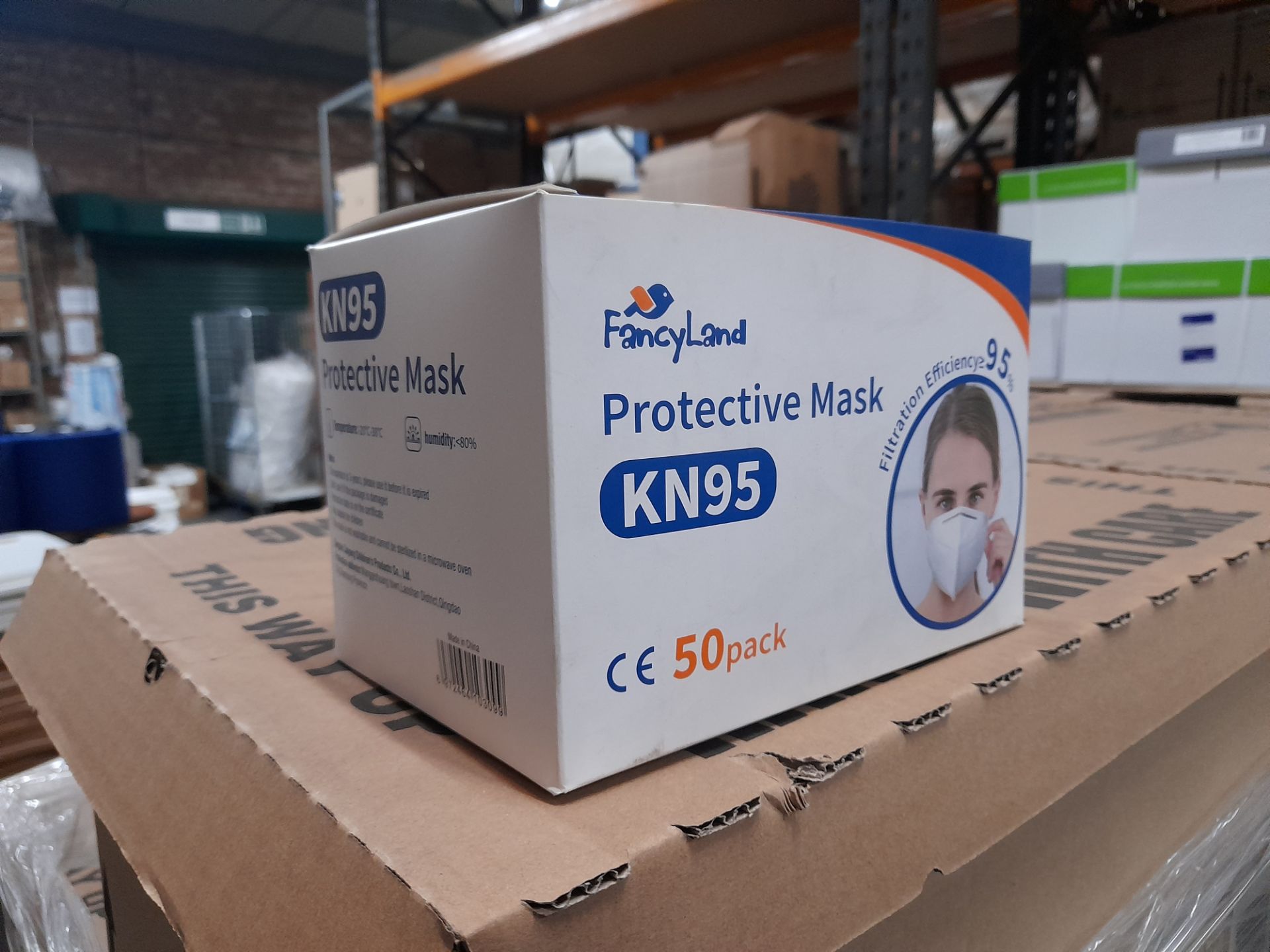 19 x Boxes of 10 x 50 Fencyland KN95 protective face masks, manufactured date 2020 - Image 2 of 2