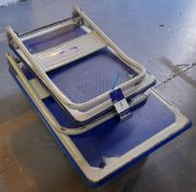 Lot comprising 2 Duratool trolleys, 1 x 900mm x 600mm approx. 1 x 700mm x 450mm approx.