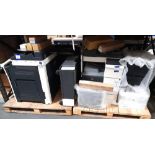 Quantity of photocopiers/laser printers and consumables comprising Olivetti Colour MF254, Develop