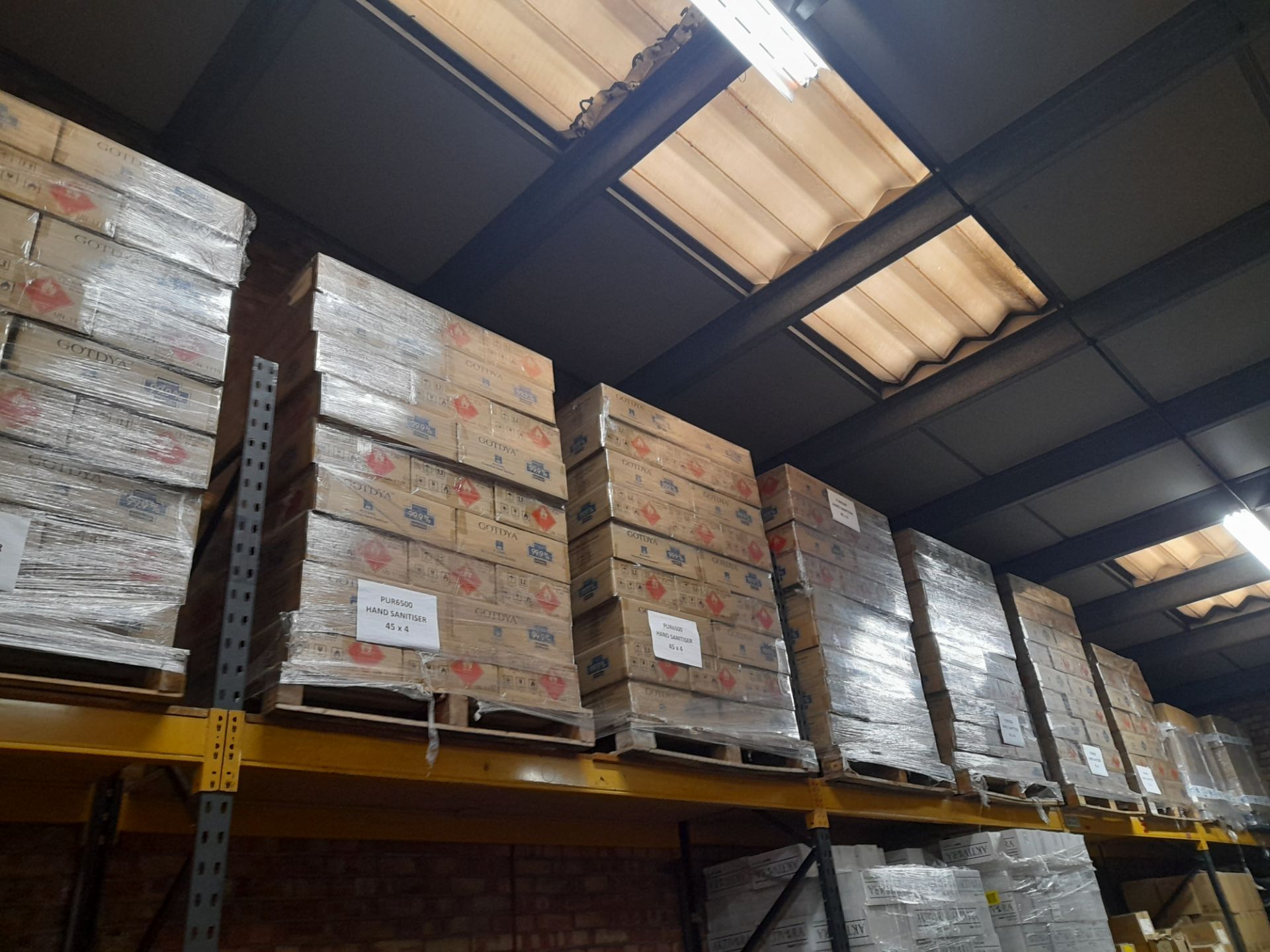 13 Pallets of Gotdya rinse free hand sanitiser. Each pallet contains 45 boxes of 24 500ml bottles, - Image 4 of 4