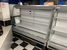 Lowe Mobile Refrigerated Open Display Unit with Adjustable Shelving on Castor Wheels 1980 x 860 x 17