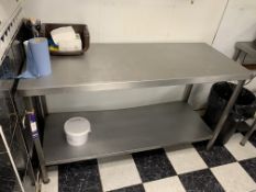 Stainless Steel Prep Table 1500 x 600 x 900mm