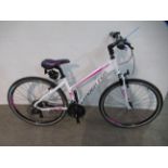 Leader Fox Away Ladies Cross Bike, Matte White/Violet - 16.5" - LDERLF093