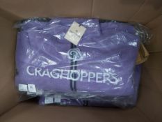 6 x Craghoppers Womens Salara Fleece Jacket (Purple Haze). Sizes: 10(1), 12(2), 14(2), 16(1)