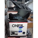 O'Neal Blade Polyacrylite Helmet, Solid Black (Adult XL), Boxed