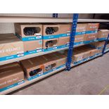 26 x Various Alpina helmets, to bottom 2 x shelves of 2 x bays of shelving, various models, sizes, c