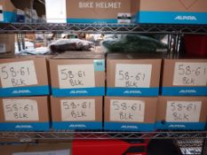 8 x Alpina Helmet, Black (Size 58-61), Boxed