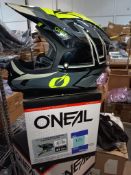 O'Neal Sonus Helmet, Split V.23 Black / Neon Yellow (Adult XL), Boxed