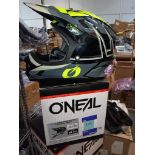 O'Neal Sonus Helmet, Split V.23 Black / Neon Yellow (Adult XL), Boxed