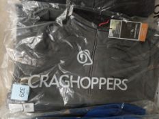 Craghoppers Mens Corey HZ Fleece BlkPepp Marl CMA1287; Size: XL and XXL
