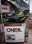 O'Neal Backflip Helmet Strike V.23, Black / Neon Yellow (Adult M), Boxed