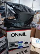 O'Neal Blade Polyacrylite Helmet, Solid Black (Adult XL), Boxed