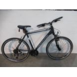 Leader Fox Viatic Gents Hybrid Bike, Matt Black - 22.5" - LF051