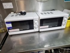 2x Cookworks 700W Microwave Ovens