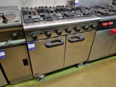 Lincat Commercial 6 Burner Gas Cooker