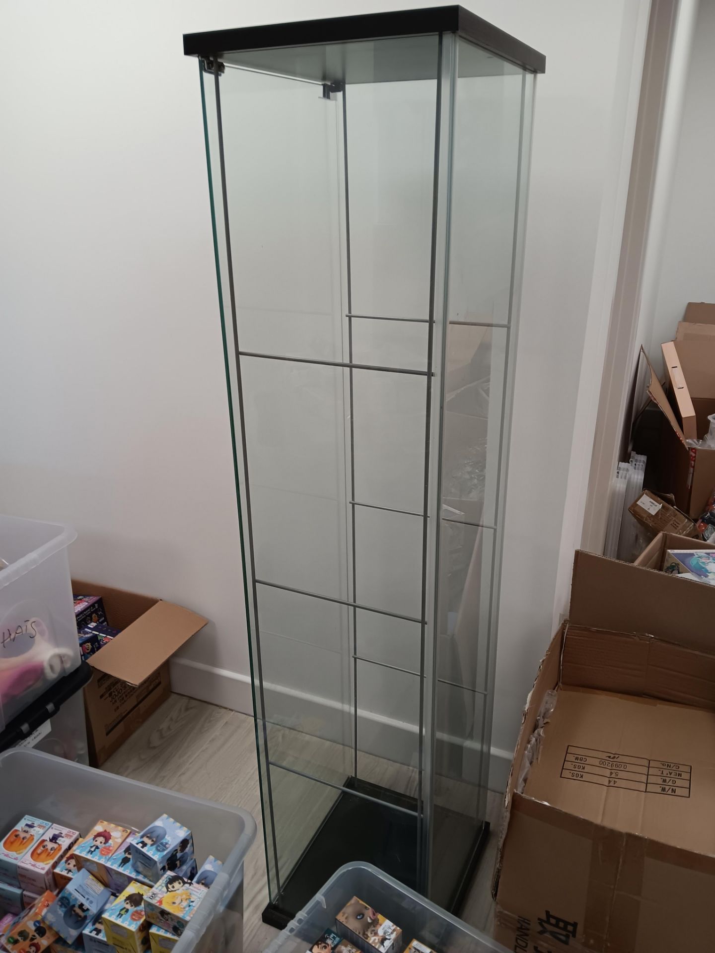 2 Glass display cabinets