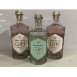 3 x Bottles of Manchester Gin Including; 2 x Raspberry Infused 70cl 40% and 1 x Wild Spirit 50cl 40%