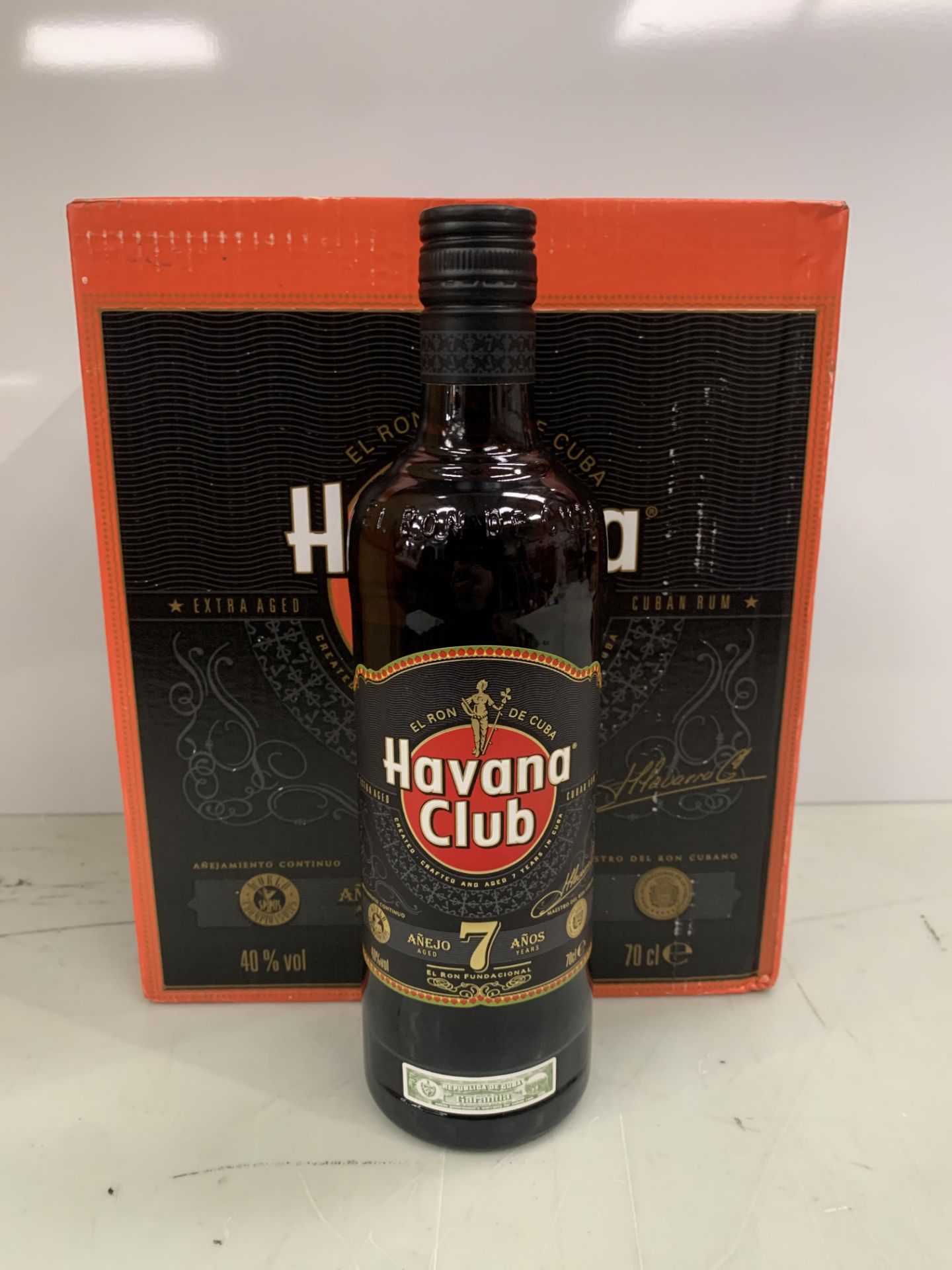 1 x Box (six bottles) of Havana Club Seven Year aged, spiced Rum 70cl 40%