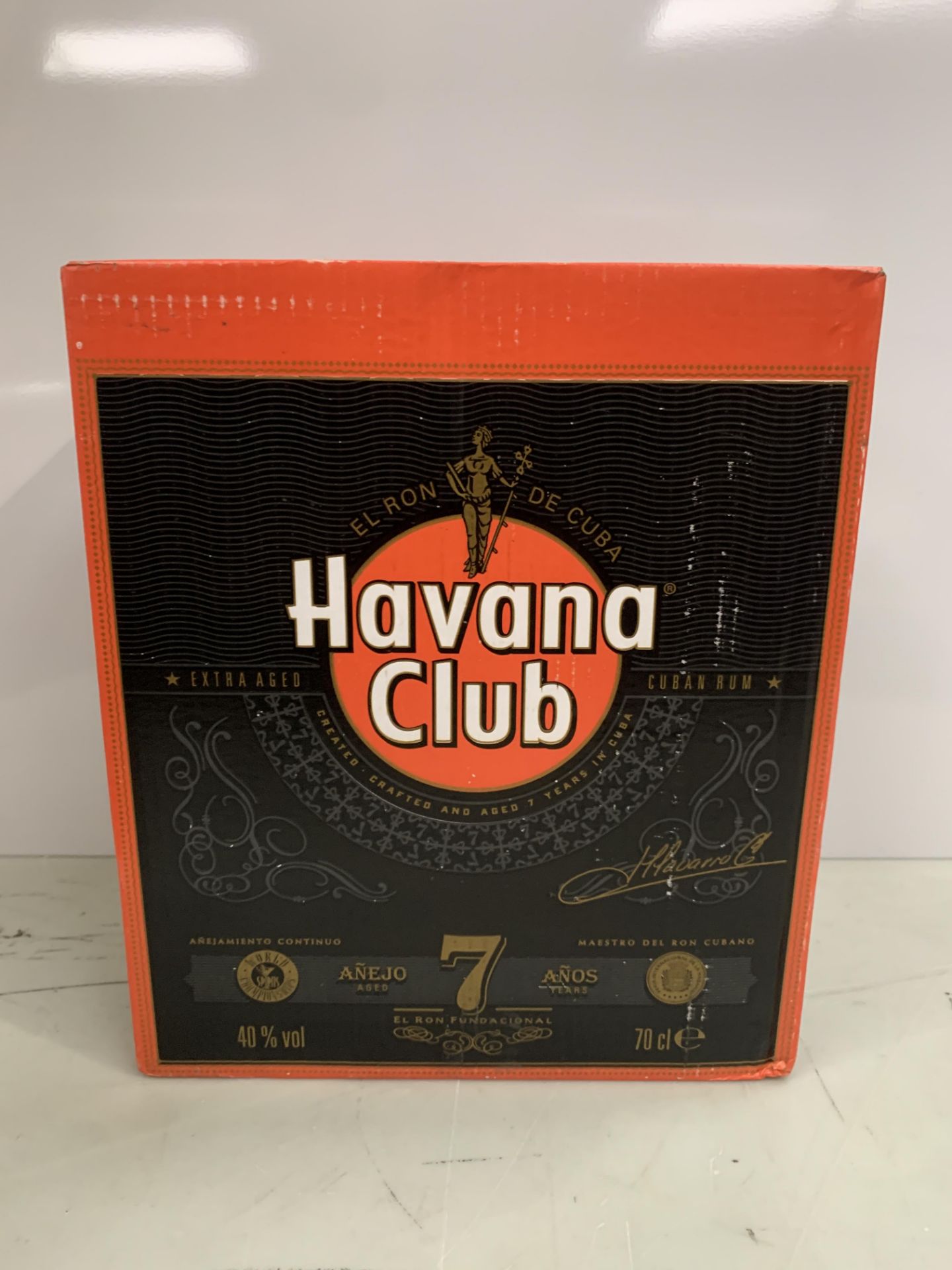 1 x Box (six bottles) of Havana Club Seven Year aged, spiced Rum 70cl 40% - Image 2 of 3