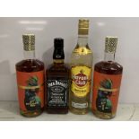 4 x Bottles of Spirits Including: 1 x One-Eyed Rebel Spiced Botanical Rum 70cl 40%; 1 x One-Eyed Reb