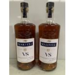 2 x Bottles of Martell VS Cognac 70cl 40%