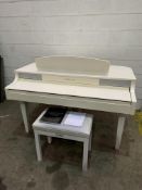 Yamaha Clavinova CLP-465GP Electronic Baby Grand Piano with Stool, Cover and Manual