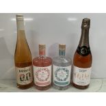 4 x Bottles Of Non-Alcoholic Spirits Including: 1 x Ceder's Classic, 1 x Cedar's Rose, 1 x Natureo S