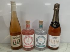 4 x Bottles Of Non-Alcoholic Spirits Including: 1 x Ceder's Classic, 1 x Cedar's Rose, 1 x Natureo S