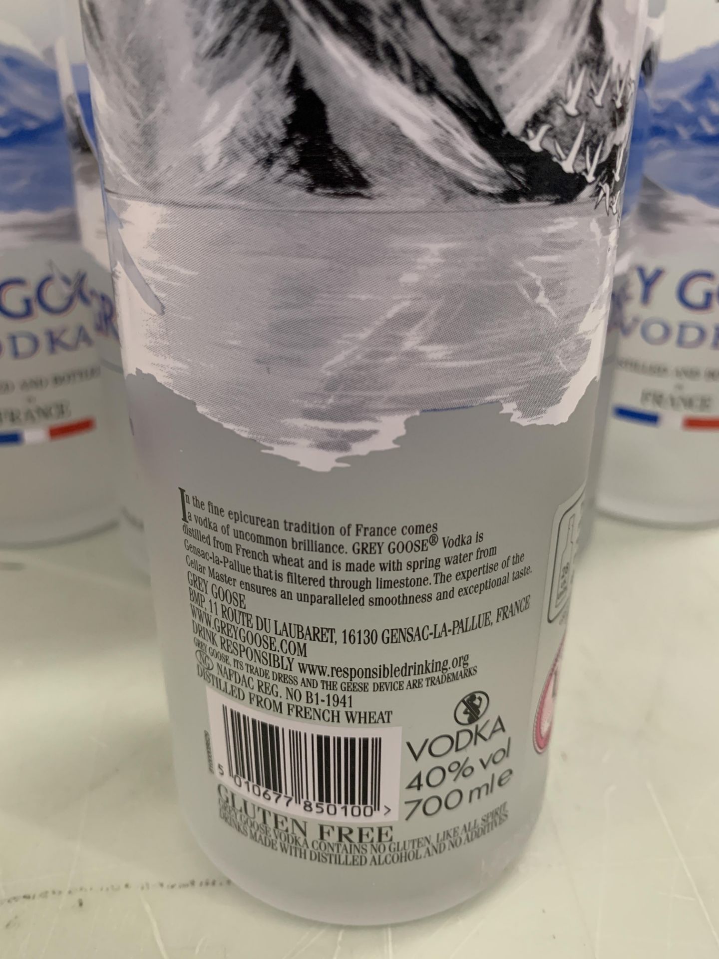 5 x Bottles of Grey Goose Vodka 70cl 40% - Image 3 of 3