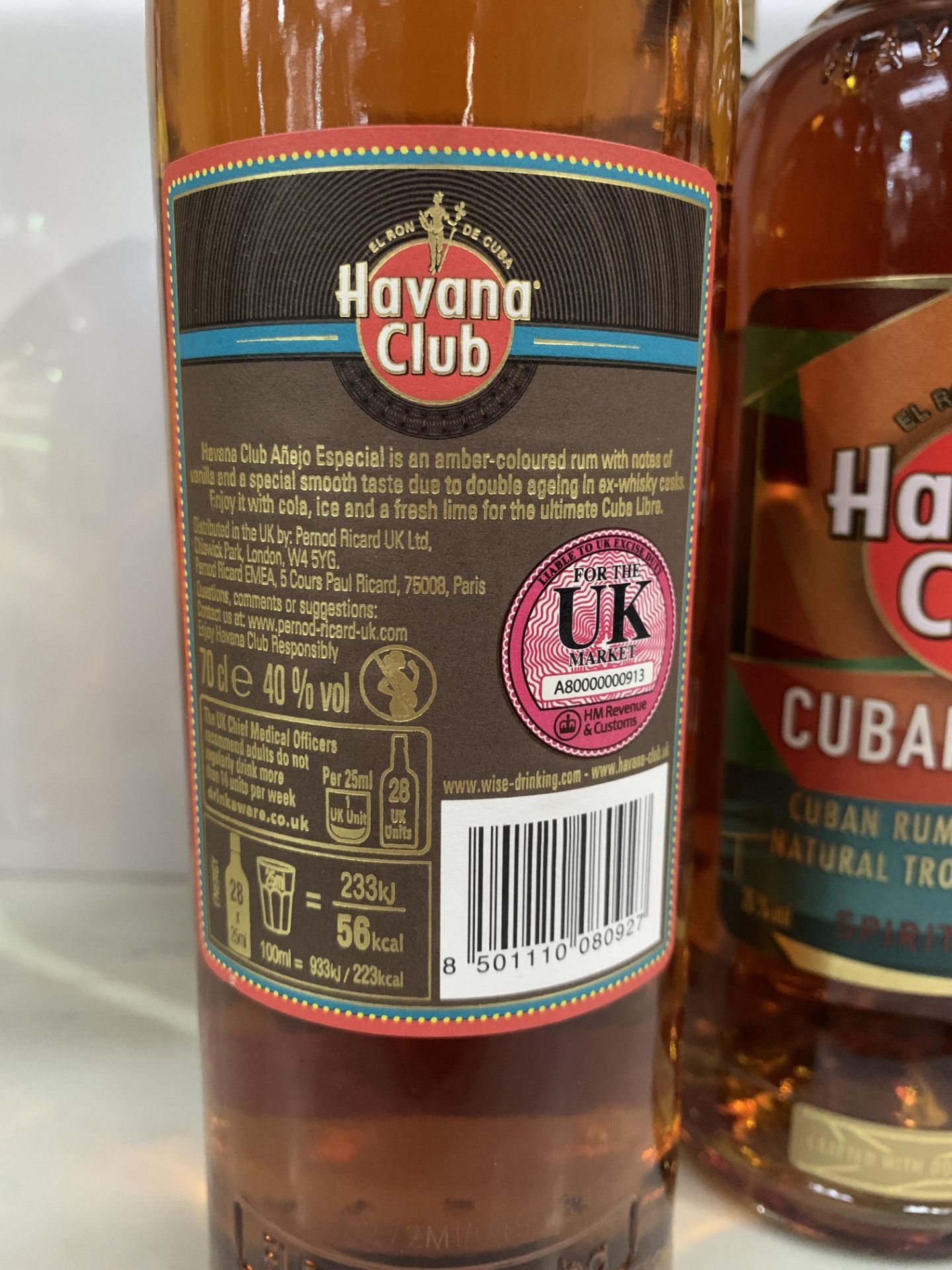 9 x Bottles of Havana Club Rum Including: 2 x Three Year Aged 70cl 40%; 2 x 'Especial' 70cl 40%; 4 x - Bild 7 aus 9