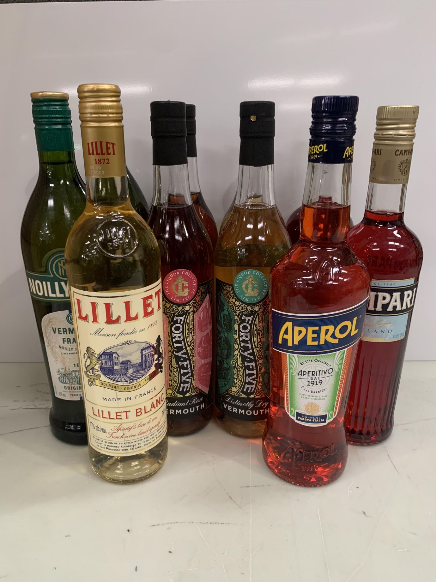 10 x Bottles of Assorted Aperitifs Including: 2 x Forty-Five Radiant Rose Vermouth 70cl 18.2%; 2 x F