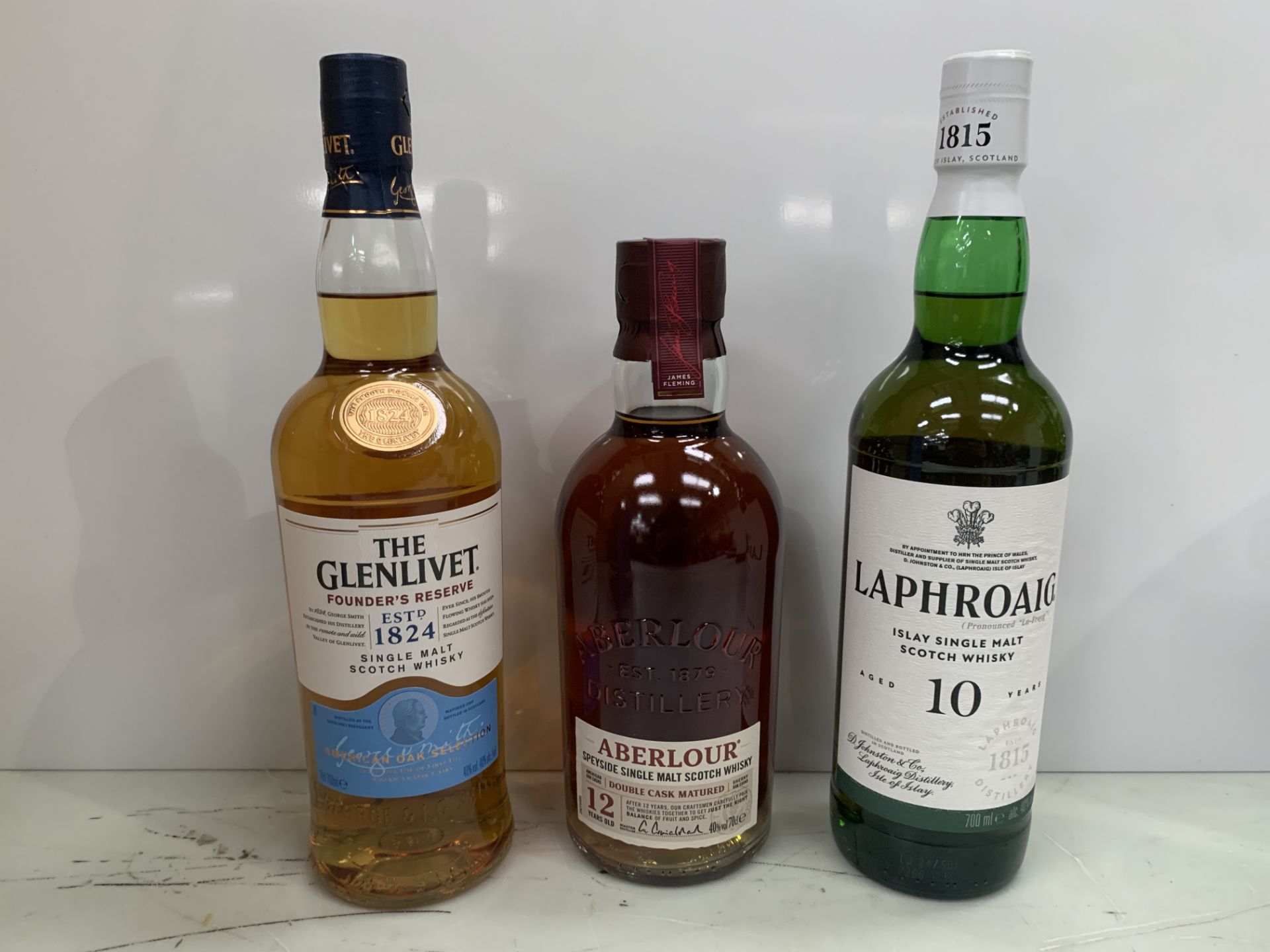3 x Boxed Bottles of Whiskey Including the Glenlivet Founder's Reserve 70cl 40%; Aberlour 12-Year-Ol - Image 2 of 9