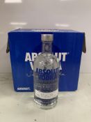 1 x Box (six bottles) of Absolut Vodka 70cl 40%