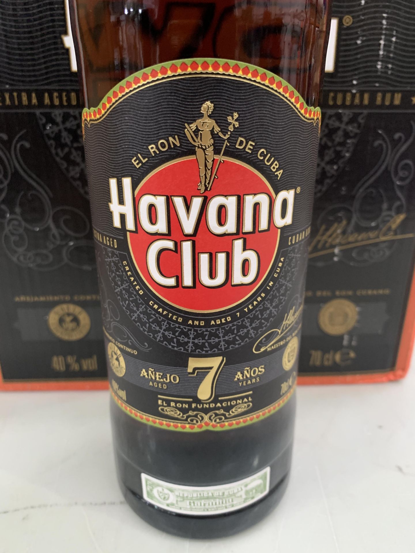 1 x Box (six bottles) of Havana Club Seven Year aged, spiced Rum 70cl 40% - Image 3 of 3