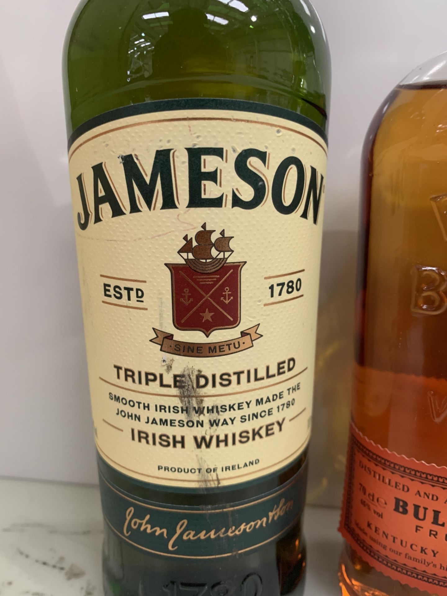 4 x Bottles of Whiskey Including: Bulleit Bourbon 70cl 45%; Jameson Orange Irish Whiskey 70cl 35%; J - Image 2 of 9
