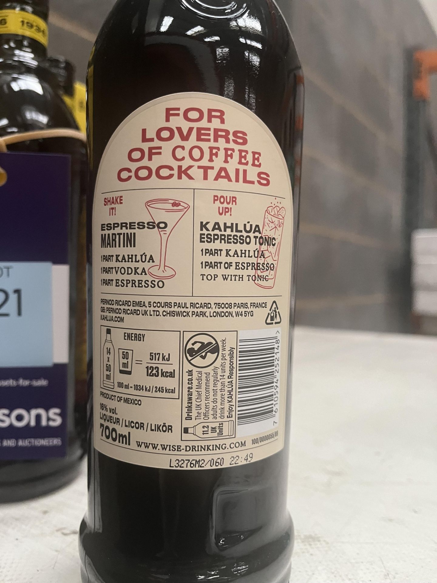 12 x Bottles of Kahlua Coffee Liqueur - 6 x Still in Box 70cl 16% - Image 3 of 3