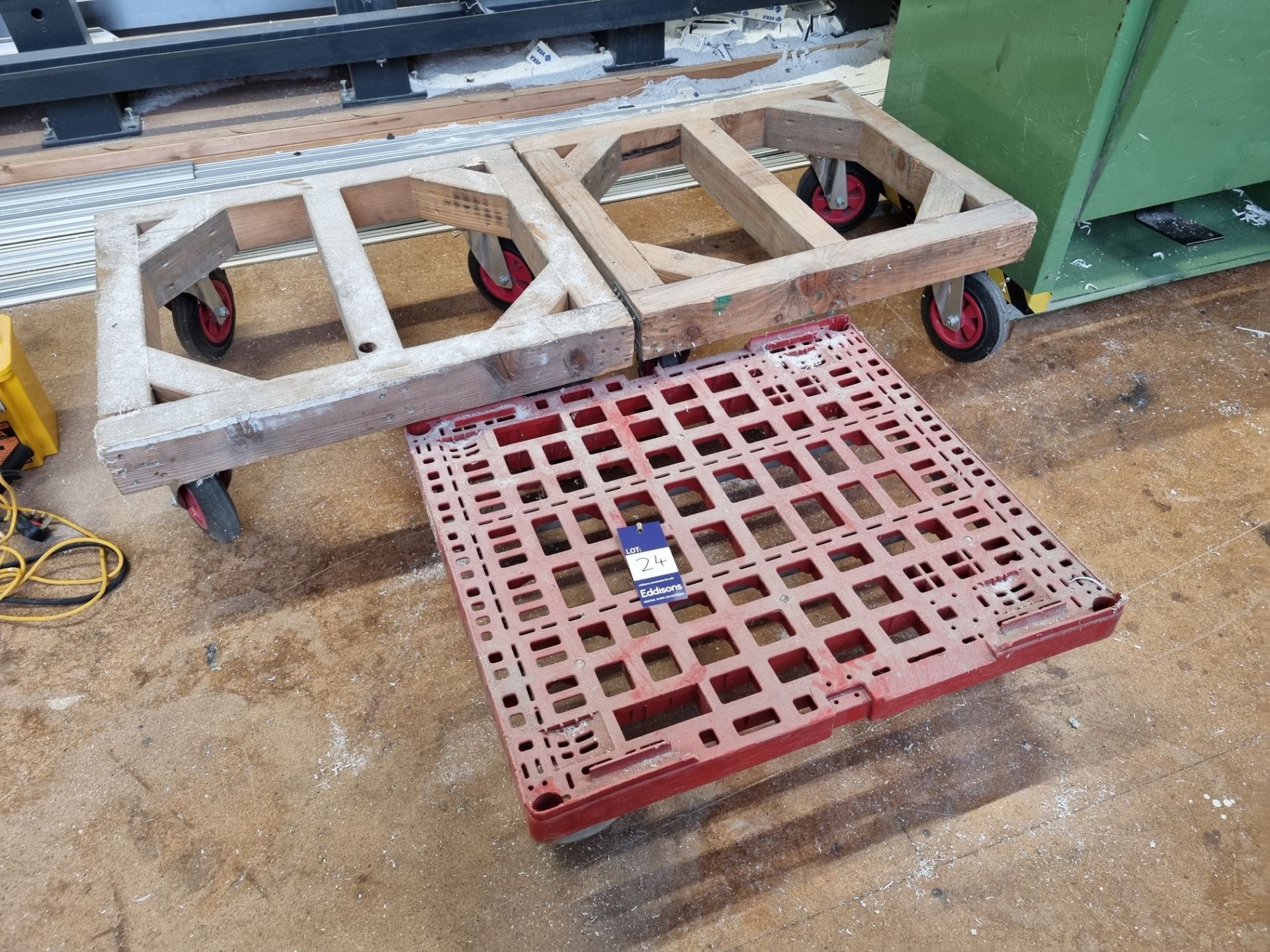 3x Workshop trolleys