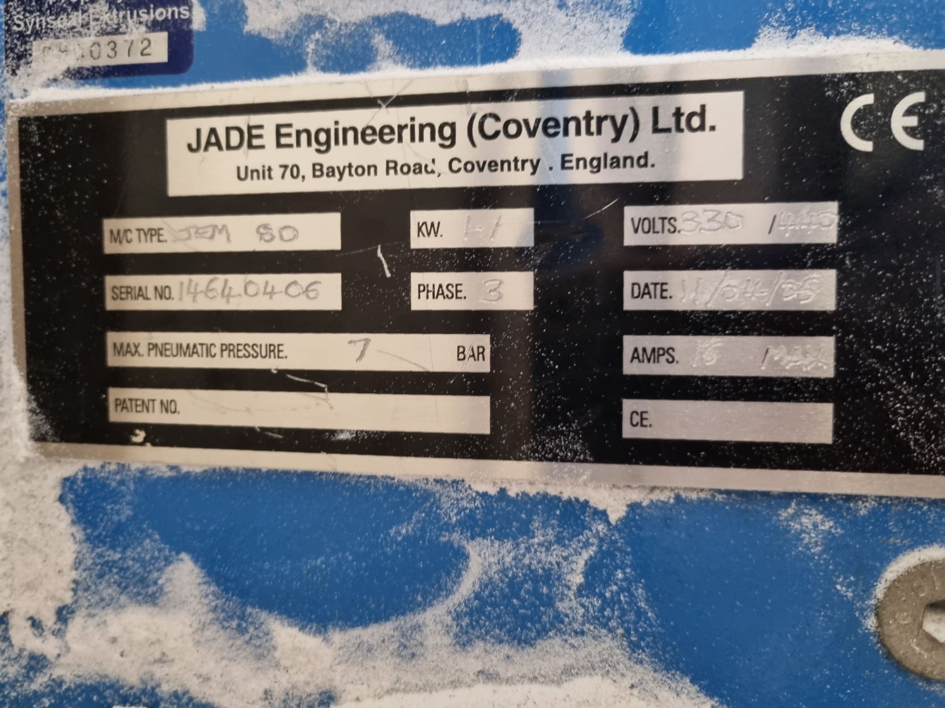 Jade Type JEM 80 Bead Milling Machine - Image 2 of 2