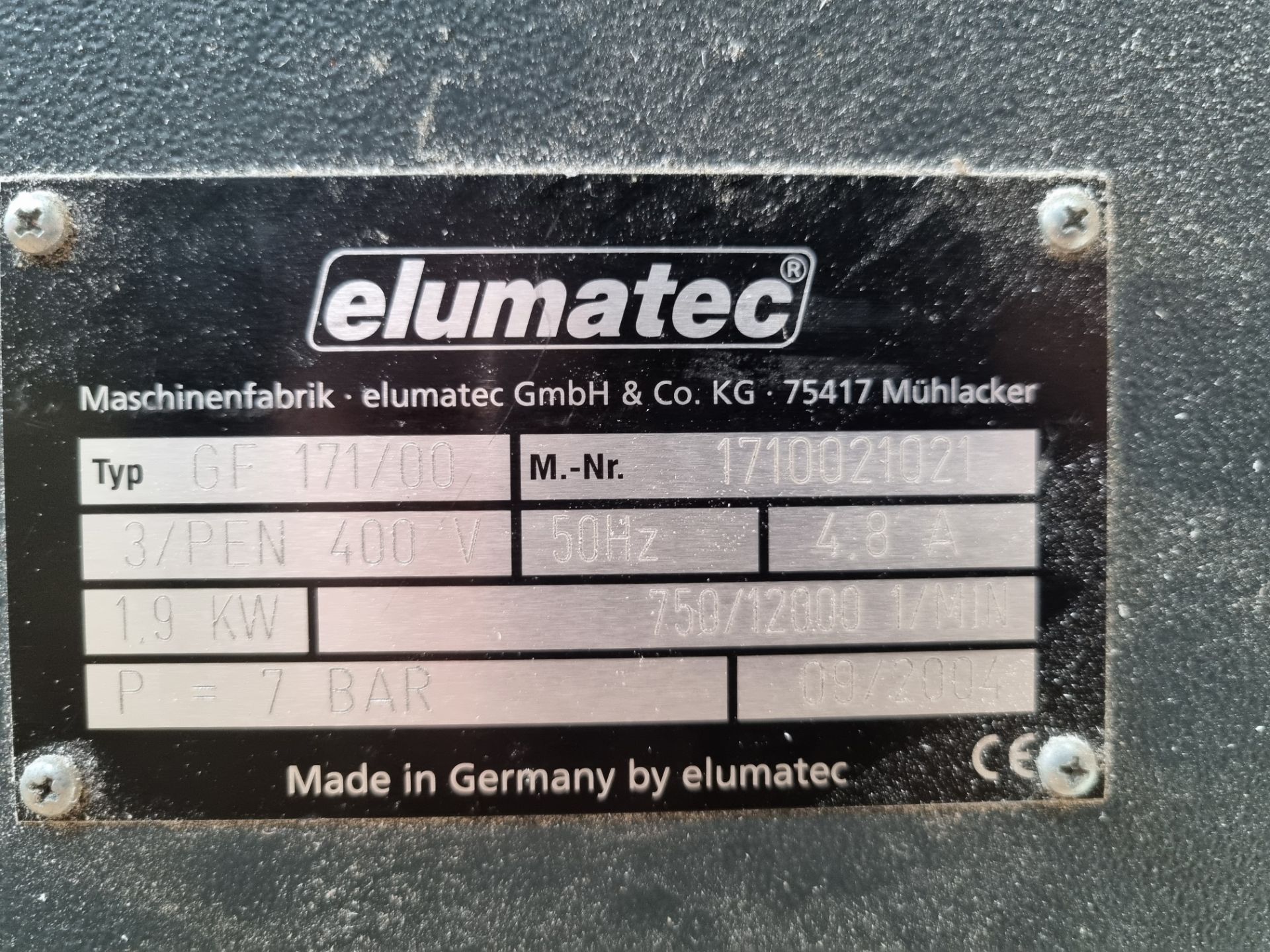 Elumatec GF171-0 router - Bild 4 aus 4