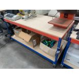 Two-Tier Boltless Mobile Workbench