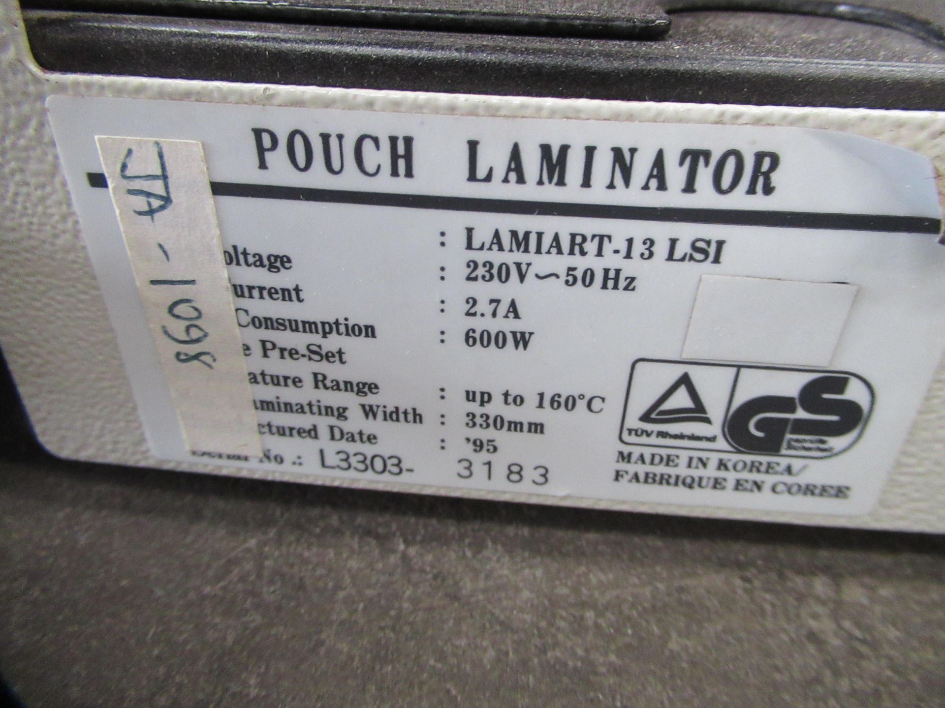 GMP Lamiart-13LSI Laminator - Image 3 of 3