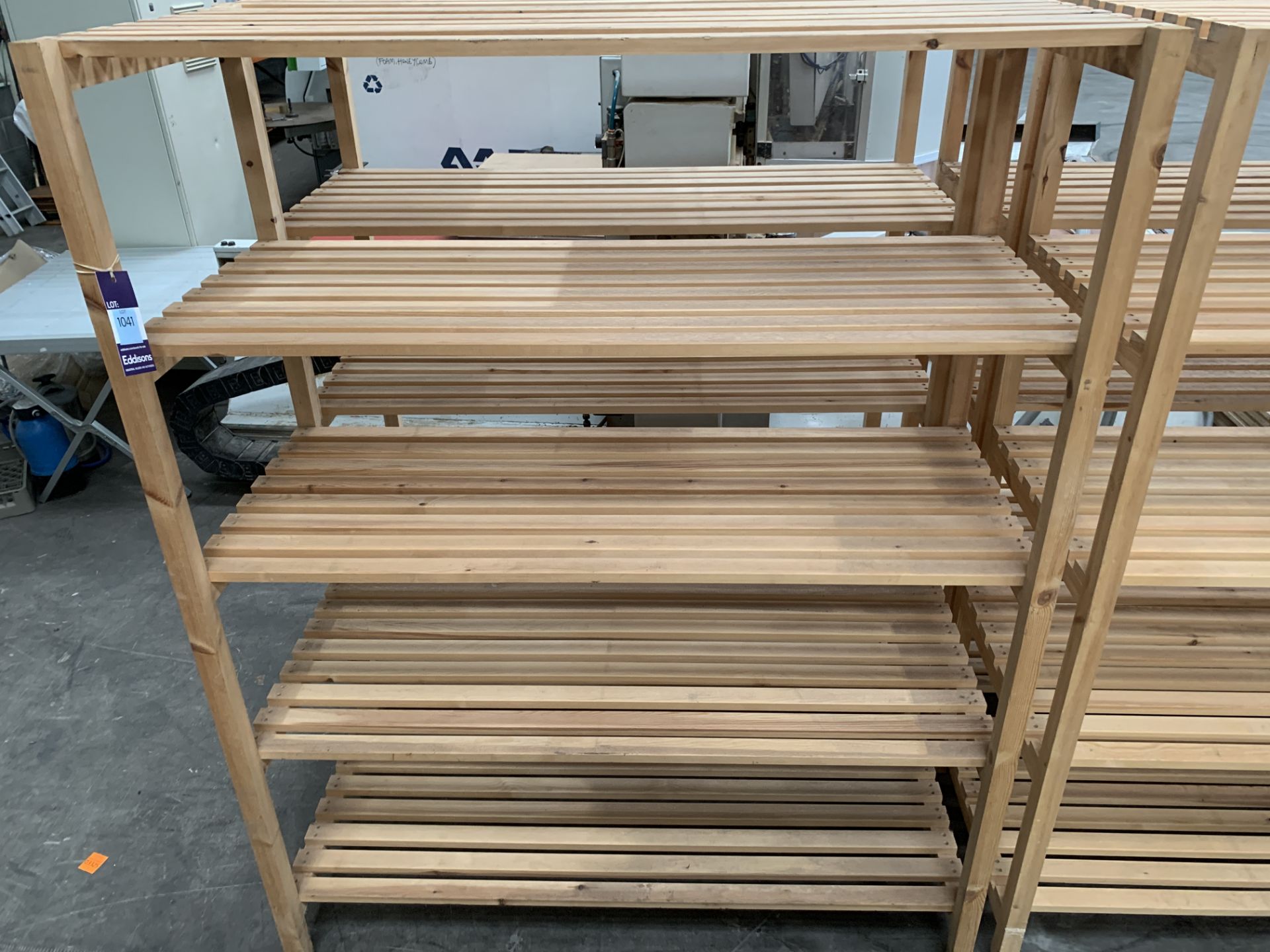 4x Wooden Five-Tier Storage Racks - Image 3 of 4