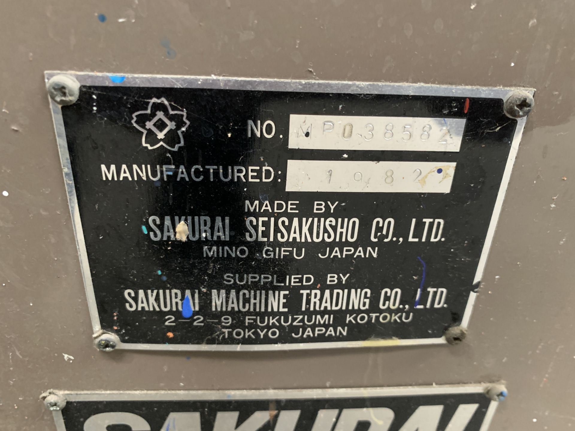 Sakurai Auto Screen Printing Press - Image 4 of 4