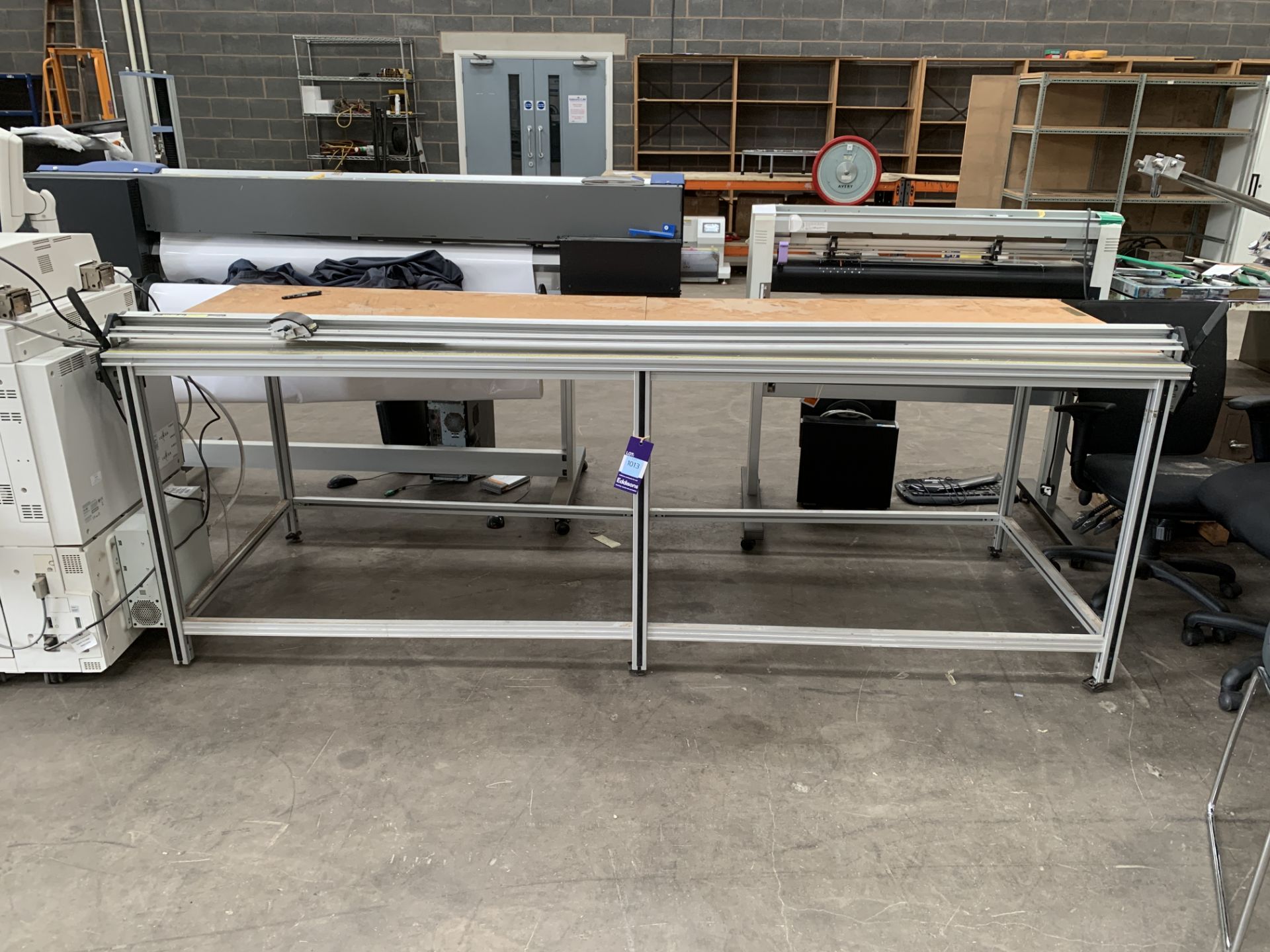 Keencut Javelin 8.5ft/2550mm Guillotine Fitted to Worktable