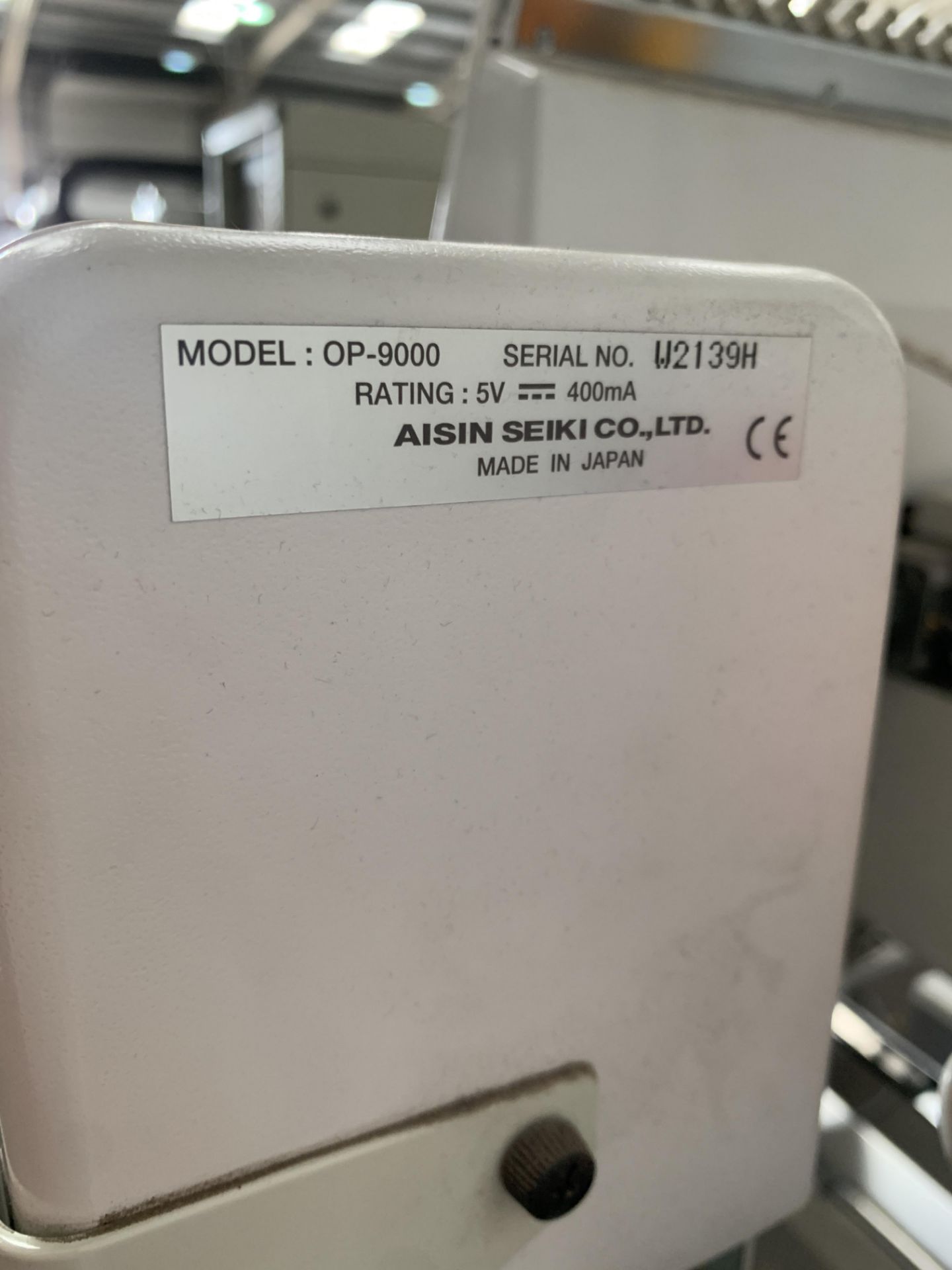 Toyota Expert Single Head Embroidery Machine - Image 10 of 12