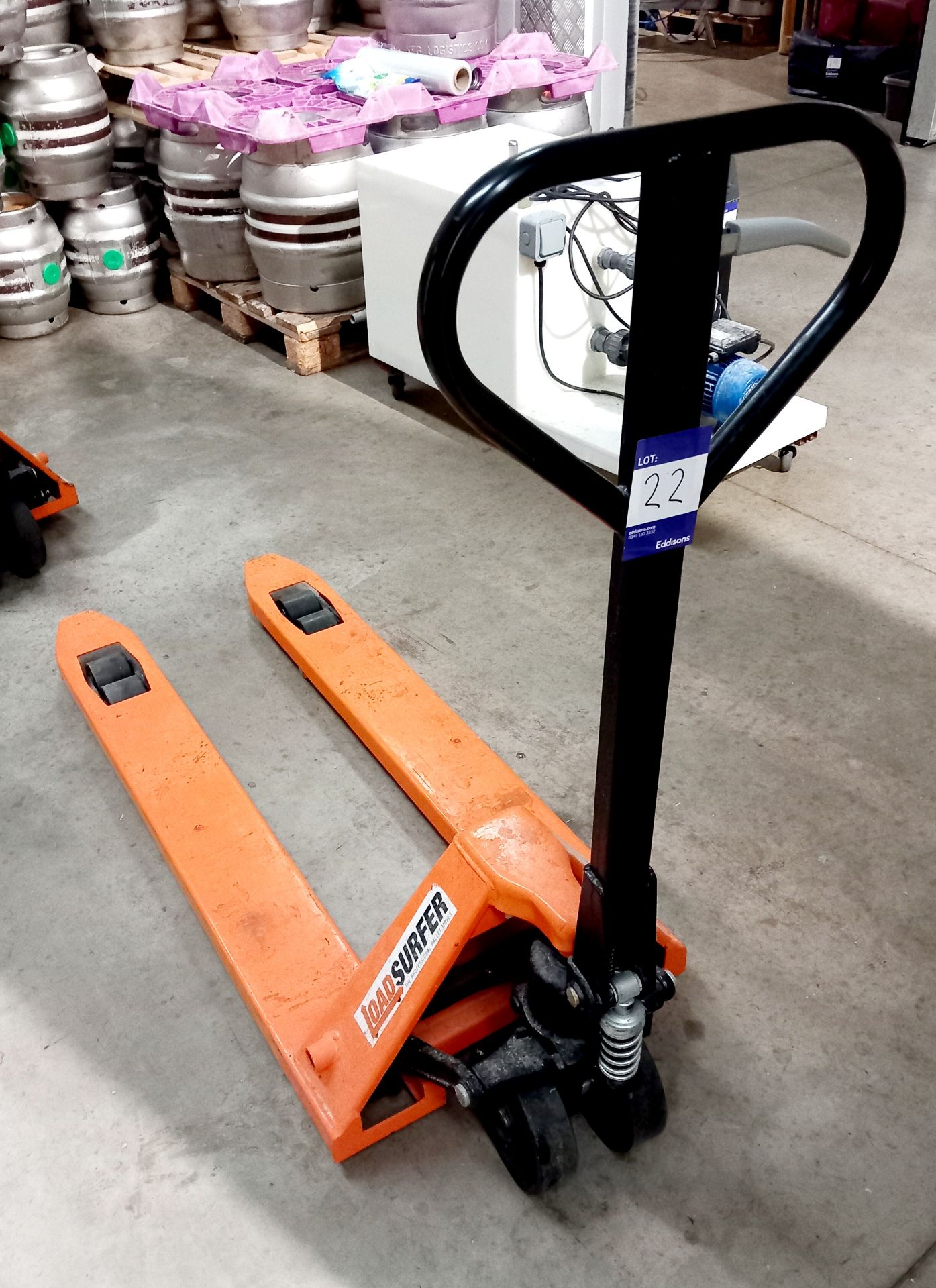 2x Pallet Truck (*note one for spares does not lift)