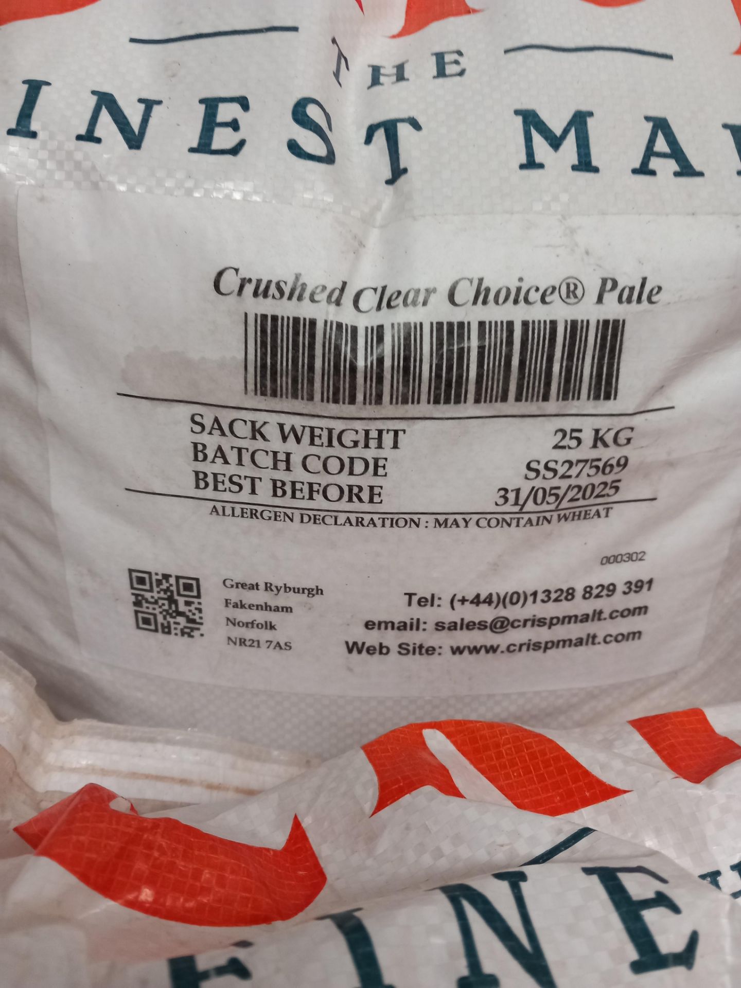 Approximately 20x Crisp 25kg bags of various malt - Image 3 of 5