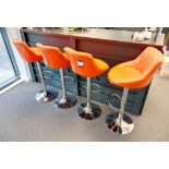 4 x Orange stools