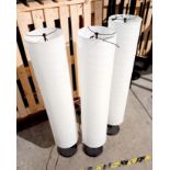 3 x Freestanding light shades