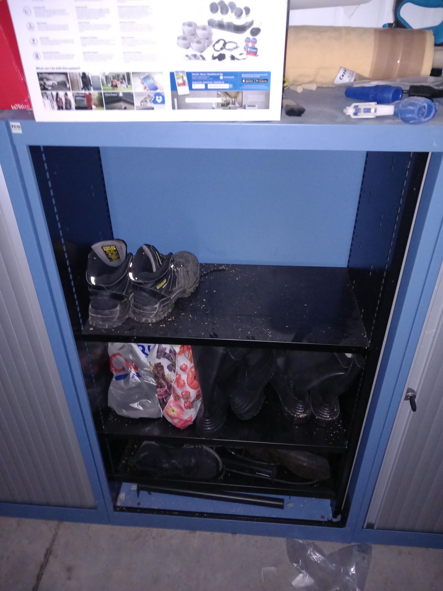 2 x TCG blue steel cabinets - Image 2 of 2